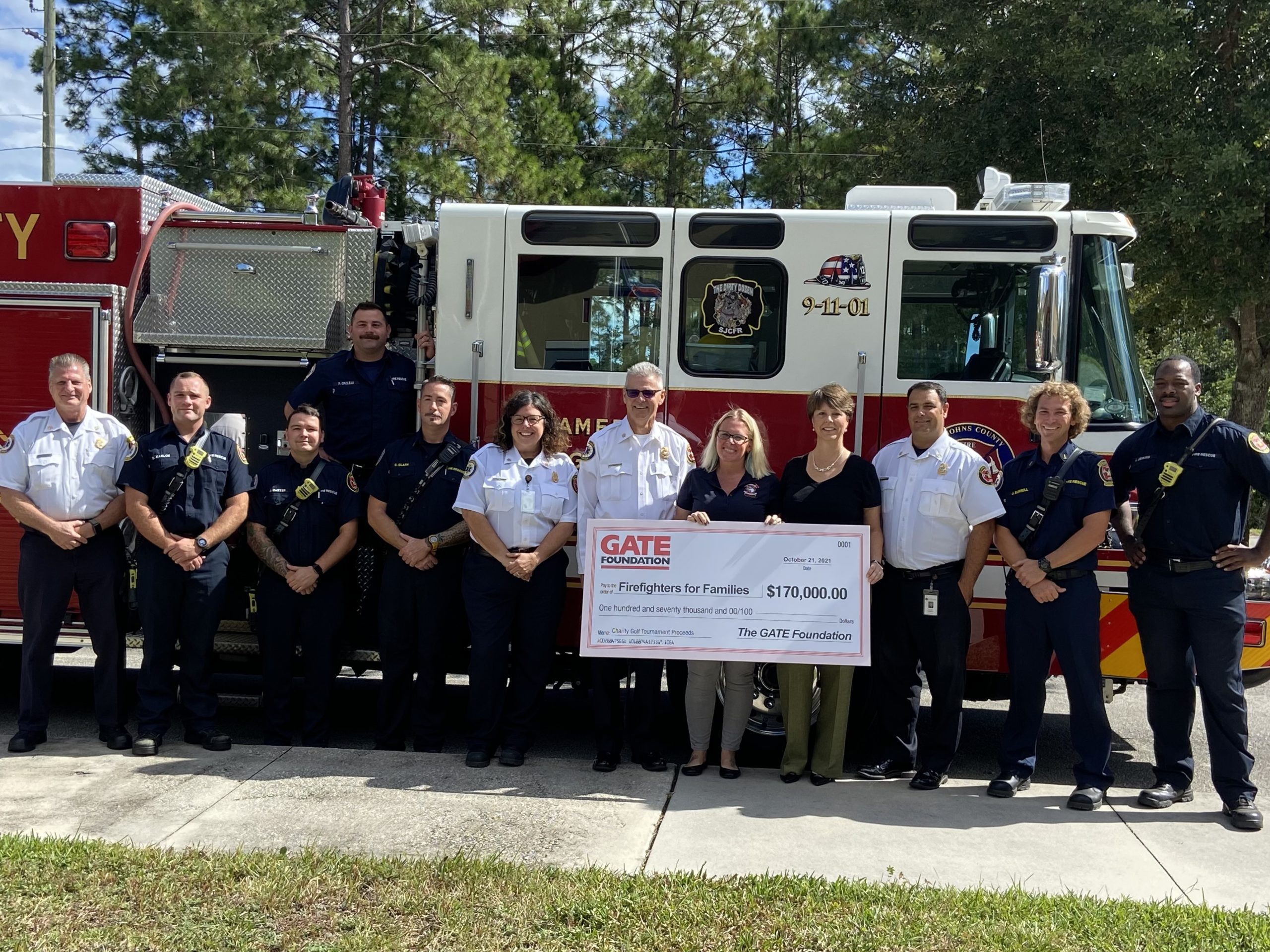 GATE 25th Annual Charity Golf Tournament Raises $170,000 for Firefighters for Families, Inc.